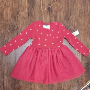 Old Navy Red Heart Baby Girls Dress 18-24 Month